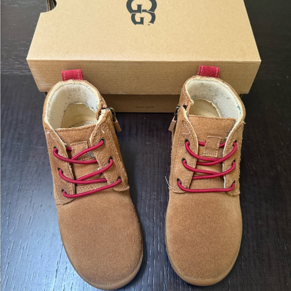 UGG Brown and Red Boots Boys